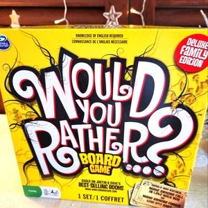 Would You Rather? Board Game, Deluxe Family Edition